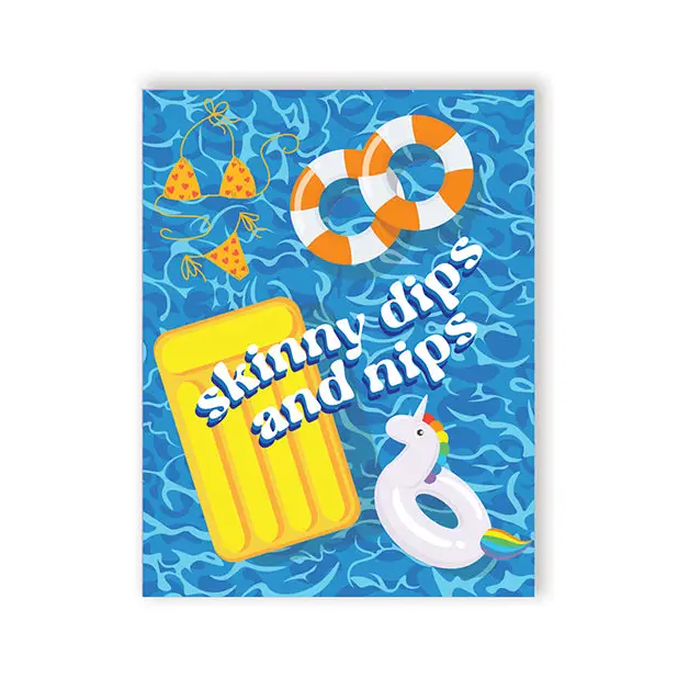 Nips And Dips Greeting Card - Bachelorette & Party Supplies