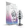 Nixie Honey Dipper Ribbed Metal Rainbow Jeweled Butt Plug - Large - Anal Products