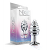 Nixie Honey Dipper Ribbed Metal Rainbow Jeweled Butt Plug - Small - Anal Products