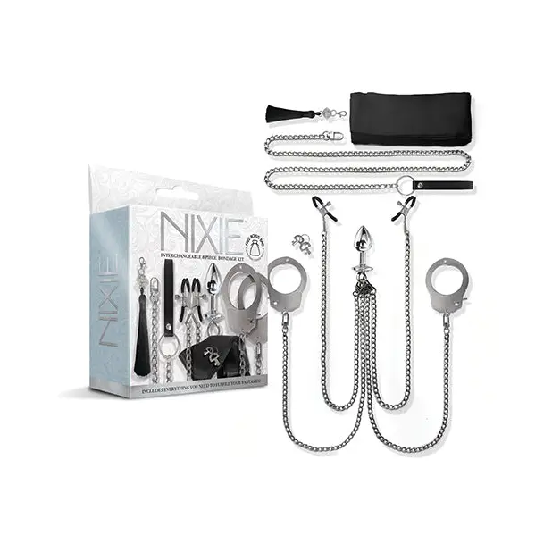 Nixie Interchangeable 8 Pc Bondage Kit - Bondage Blindfolds & Restraints