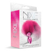 Nixie Metal Butt Plug w/Faux Fur Tail - Pink Metallic - Anal Products