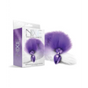Nixie Metal Butt Plug w/Faux Fur Tail - Purple Metallic - Anal Products