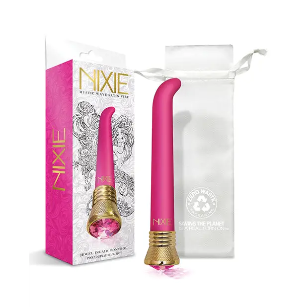 Nixie Mystic Wave Satin G-Spot Vibe - 10 Function Pink Tourmaline - Vibrators