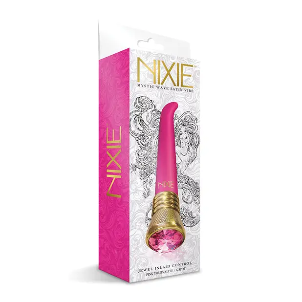 Nixie Mystic Wave Satin G-Spot Vibe - 10 Function Pink Tourmaline - Vibrators
