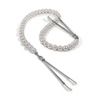 Nixie Pearl Drop Tweezer Nipple Clamps - Silver - Bondage Blindfolds & Restraints