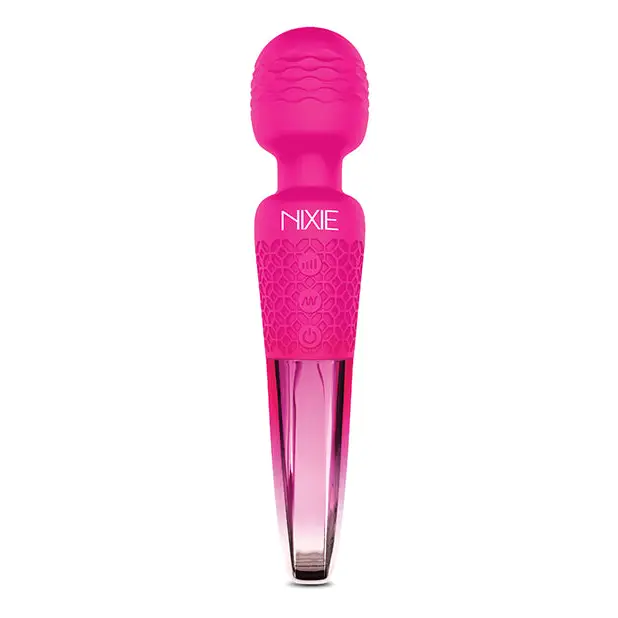 Nixie Rechargeable Wand Massager - Pink Ombre Metallic - Massage Products
