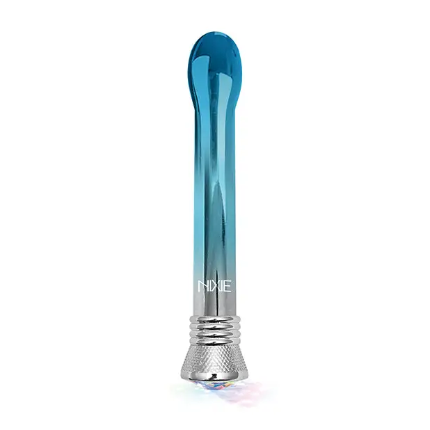 Nixie Waterproof Bulb Vibe - 10 Function Blue Ombre Glow - Vibrators