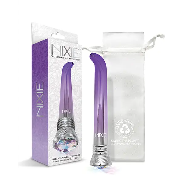 Nixie Waterproof G-Spot Vibe - 10 Function Purple Ombre Glow - Vibrators