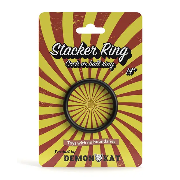 NO ETA Demon Kat 1.4’ Stacker Ring - Black - Penis Enhancement