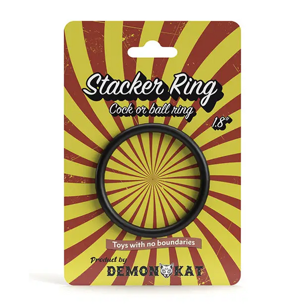 NO ETA Demon Kat 1.8’ Stacker Ring - Black - Penis Enhancement