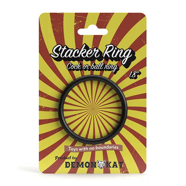NO ETA Demon Kat 1.8’ Stacker Ring - Black - Penis Enhancement