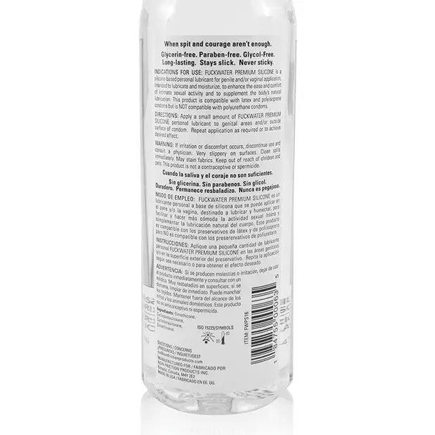 NO ETA Fuck Water Premium Silicone - 16 oz - Lubricants