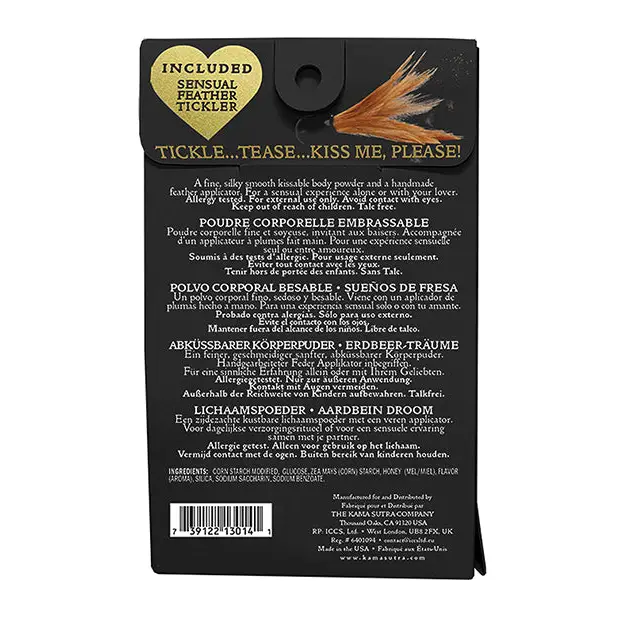 NO ETA Kama Sutra Honey Dust - 1 oz Raspberry Kiss - Body Toppings & Edibles