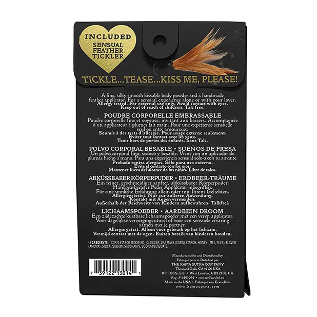 NO ETA Kama Sutra Honey Dust - 1 oz Strawberry Dreams - Body Toppings & Edibles