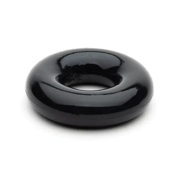 NO ETA=Sport Fucker Chubby Cockring - Black - Penis Enhancement