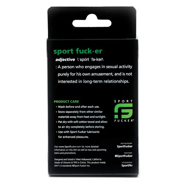 NO ETA =Sport Fucker Chubby Cockring - Glow - Penis Enhancement