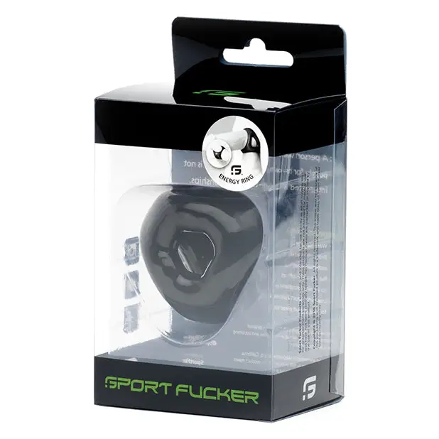 NO ETA =Sport Fucker Energy Ring - Black - Penis Enhancement