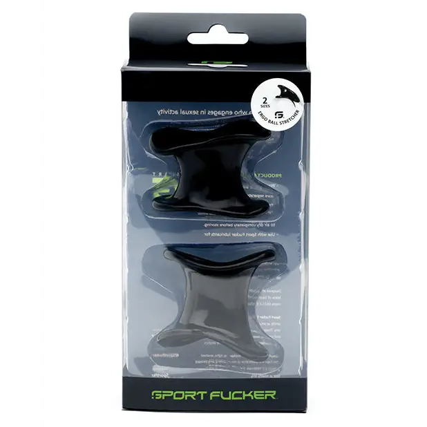 NO ETA=Sport Fucker Ergonomic Ball Stretcher Kit - Black - Penis Enhancement