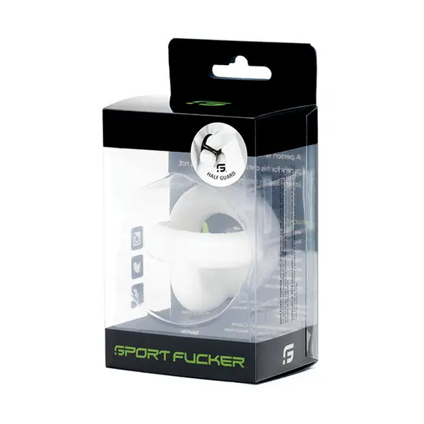 NO ETA $$=Sport Fucker Half Guard - White - Penis Enhancement