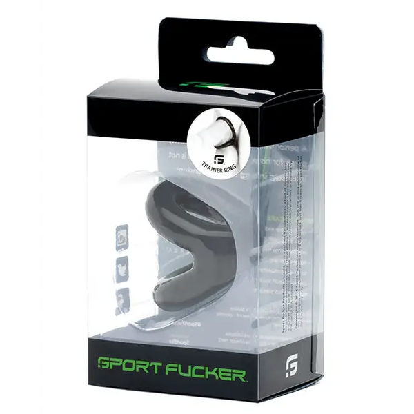 NO ETA =Sport Fucker Trainer Ring - Black - Penis Enhancement