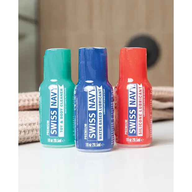 NO ETA Swiss Navy Essentials Variety Pack of 3 - 1 oz - Lubricants