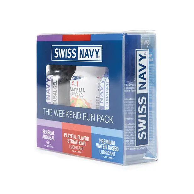 NO ETA Swiss Navy Weekend Fun Pack of 3 - 1 oz - Lubricants