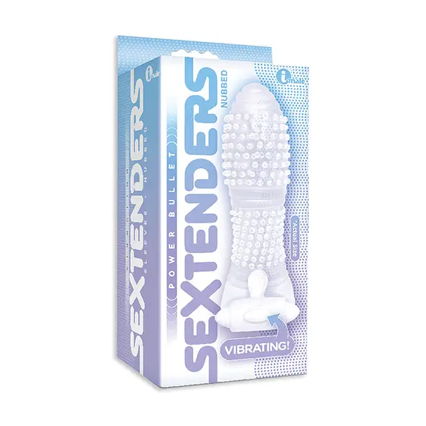 NO ETA $The 9’s Vibrating Sextenders Nubbed Sleeve - Penis Enhancement