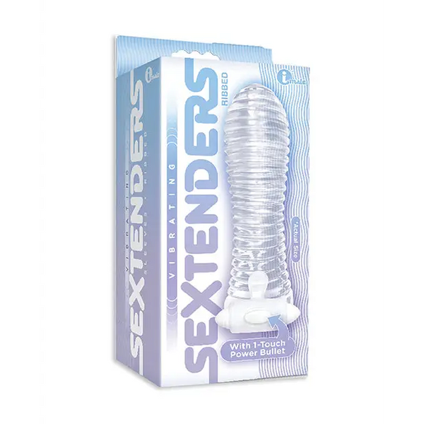 NO ETA $The 9’s Vibrating Sextenders Ribbed Sleeve - Penis Enhancement