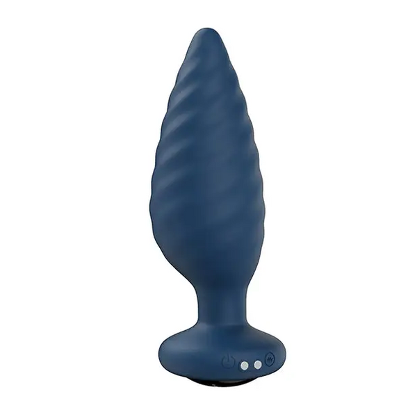 Noah App-Controlled Rotating Butt Plug - Navy Blue - Anal Products