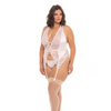 Noah Soft Cup Merrywidow w/Garter Straps & G-String Peach Whip 3X/4X - Lingerie - Plus/Queen - Hanging