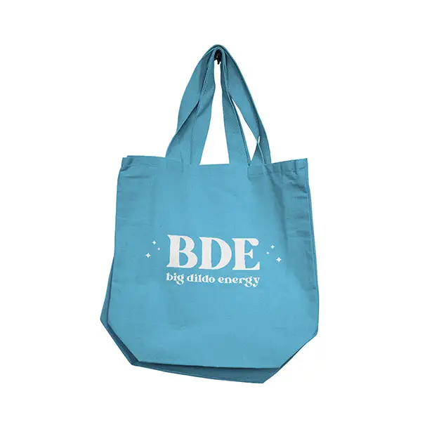 Nobu Big Dildo Energy Reusable Tote - Blue - Bachelorette & Party Supplies