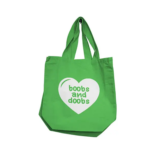 Nobu Boobs Doobs Reusable Tote - Green