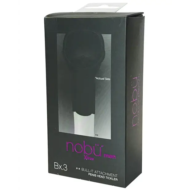 Nobu Bull-It Head Tickler Attachment - Black - Massage Products