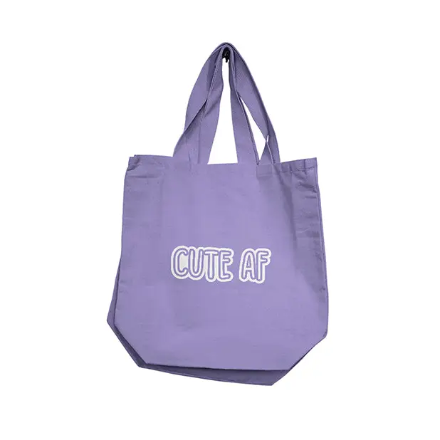 Nobu Cute AF Reusable Tote - Lilac - Bachelorette & Party Supplies