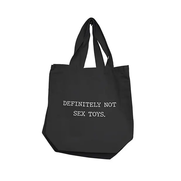 Nobu Definitely Not Sex Toys Reusable Tote - Black - Bachelorette & Party Supplies