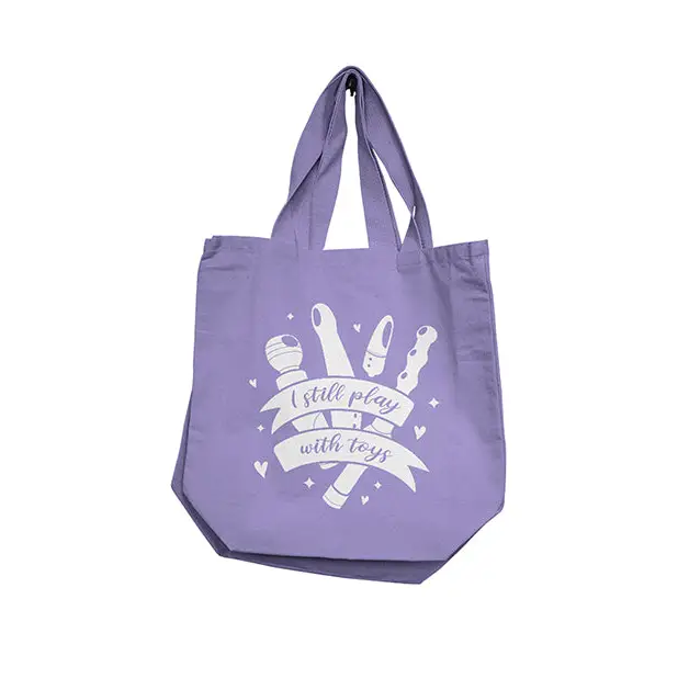 Nobu I Still Play With Toys Reusable Tote - Lilac - Bachelorette & Party Supplies