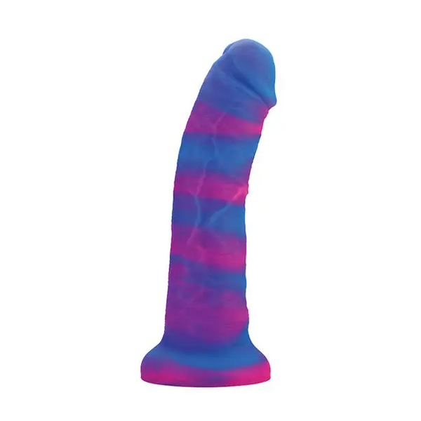 Nobu Rainbow 8’’ Dildo w/Suction Cup - Cosmic - Dongs & Dildos