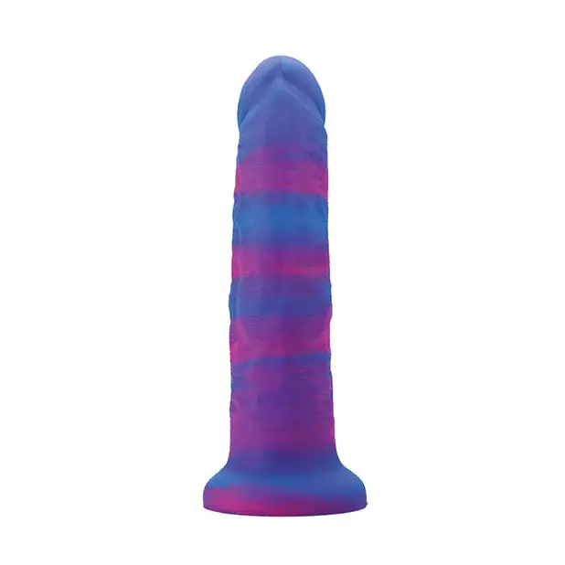 Nobu Rainbow 8’’ Dildo w/Suction Cup - Cosmic - Dongs & Dildos