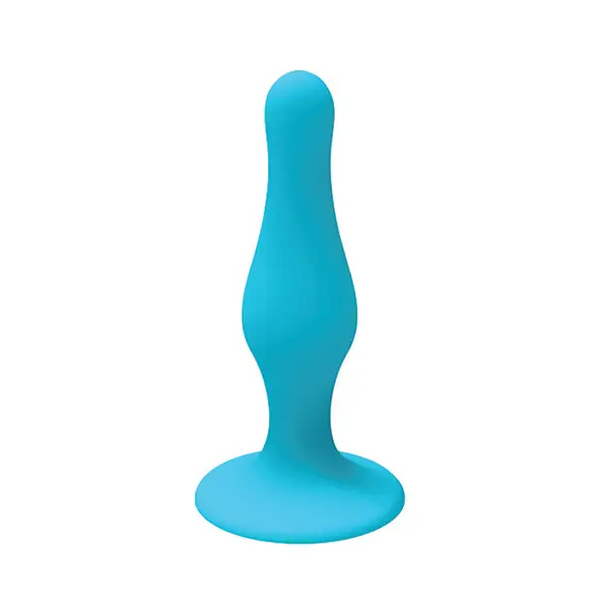 Nobu Rainbow Large Silicone Plug - Blue - Anal Products