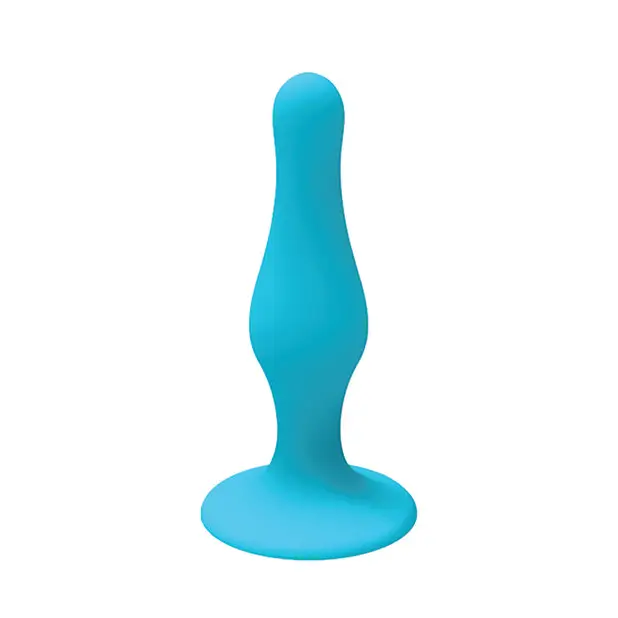 Nobu Rainbow Large Silicone Plug - Blue - Anal Products