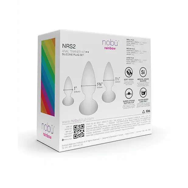 Nobu Rainbow Silicone Plug Set - Cosmic - Anal Products