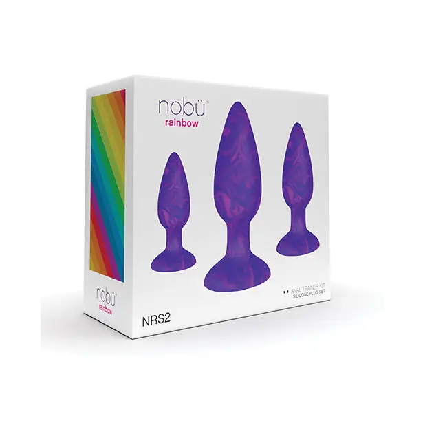 Nobu Rainbow Silicone Plug Set - Cosmic - Anal Products