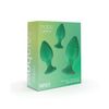 Nobu Rainbow Silicone Plug Set - Green - Anal Products