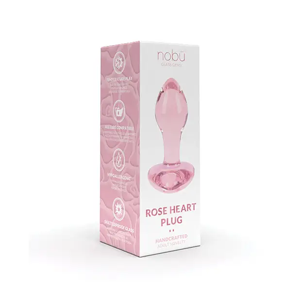 Nobu Rose Heart Plug - Pink