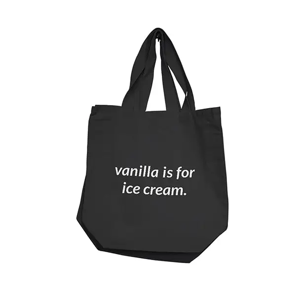 Nobu Vanilla Is For Ice Cream Reusable Tote - Black