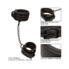 Nocturnal Collection Adjustable Ankle Cuffs - Black - Bondage Blindfolds & Restraints