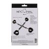 Nocturnal Collection Adjustable Hog Tie - Black - Bondage Blindfolds & Restraints