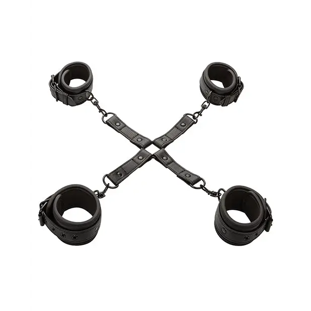Nocturnal Collection Adjustable Hog Tie - Black - Bondage Blindfolds & Restraints