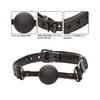 Nocturnal Collection Silicone Ball Gag - Black - Bondage Blindfolds & Restraints