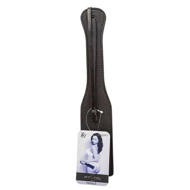 Nocturnal Collection Stitched Paddle - Black - Bondage Blindfolds & Restraints